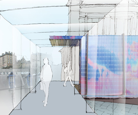 Edinburgh College of Art, design for connector bridge by The Collective